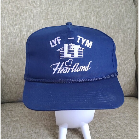 LYF TYM Heartland Hat Cap Snap Back Blue Trucker Mens Work Wear Play Outdoors OS - Picture 11 of 16